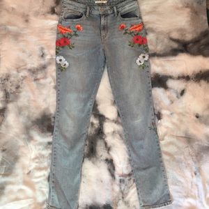 Levi’s 721 Embroidered High Rise Skinny Jeans